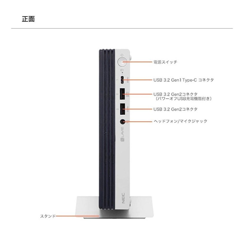 NEC ミニPC 小型 デスクトップパソコン 新品 officeなし LAVIE Direct