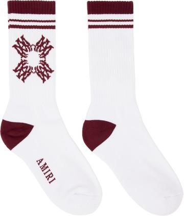 AMIRI 白色 MA Quad 中筒袜