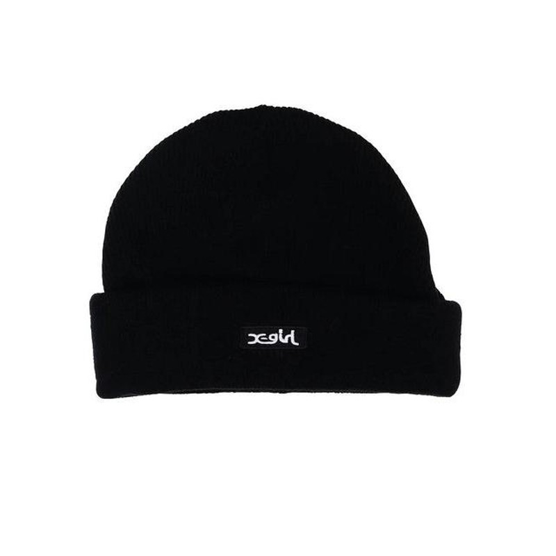 エックスガール X-GIRL 3WAY KNIT CAP 3ウェイ ロゴ ニット キャップ