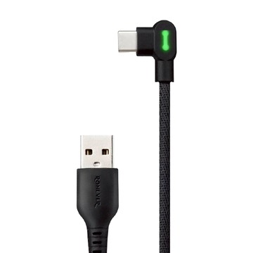 RONEVER L型編織充電傳輸線 31g  1.2m  黑色  1盒