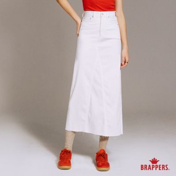 BRAPPERS 女款 彈性長裙-白