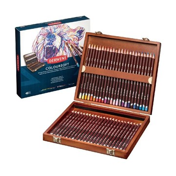 【DERWENT 德爾文】 軟性色鉛48色-木盒裝 DW2301660【APP滿額下單10%點數(單一帳號最高5000點)】1/31止