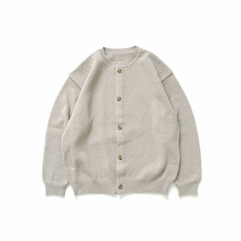 Crepuscule クレプスキュール 21 008 Popcorn Crewneck Cardigan Beige ポップコーンニットカーディガン ベージュ メンズ トップス 通販 Lineポイント最大0 5 Get Lineショッピング