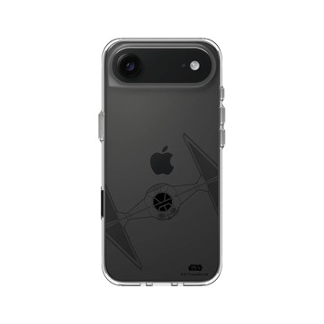 iPhone Air Clear Case（相機按鈕） 透明 - 迪士尼-星際大戰 Star Wars - 鈦戰機-線條黑