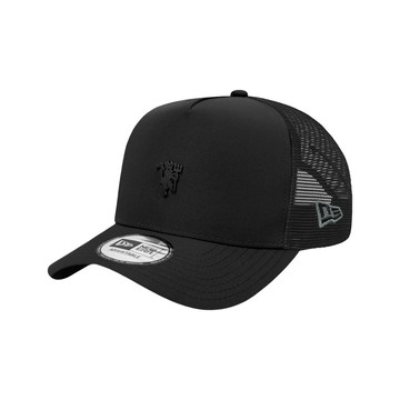 NEW ERA 9FORTY 940AF MANCHSTR UNITED 曼聯 霧鐵 黑色 足球 尼龍材質 卡車帽 網帽