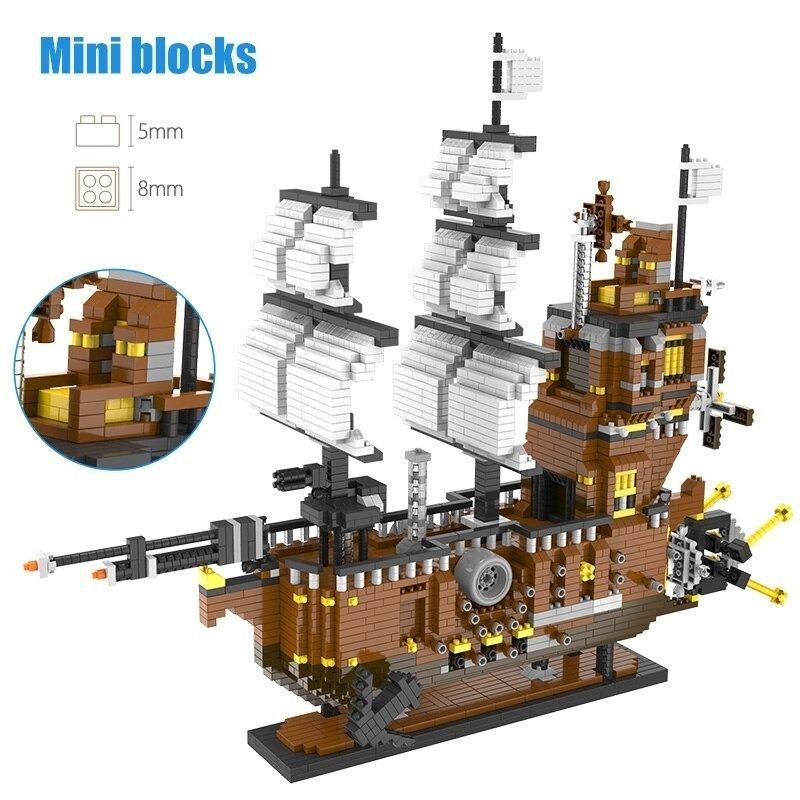 ブロック おもちゃ レゴ 互換品 海賊船 LEGO ミニブロック | LINE