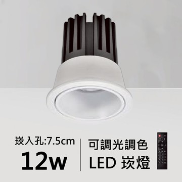 【崁入孔7.5公分】智能防眩崁燈｜F84-08-4665