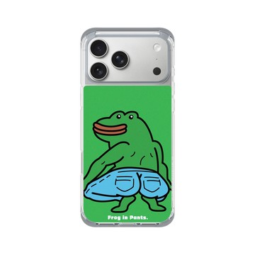 iPhone 17 Pro Max ClearX (MagSafe 兼容) 霜透灰 - 怪奇事物所 Incrediville - 青蛙穿褲子