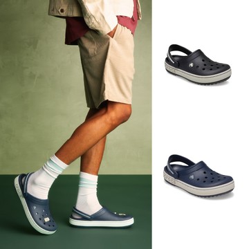 Crocs 卡駱馳 (中性鞋) Crocband Heritage 卡駱班仿舊克駱格-深藍色-213224-410