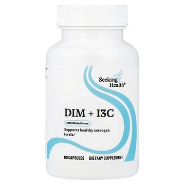 Seeking Health, 含谷胱甘肽的 DIM + I3C，60 粒膠囊