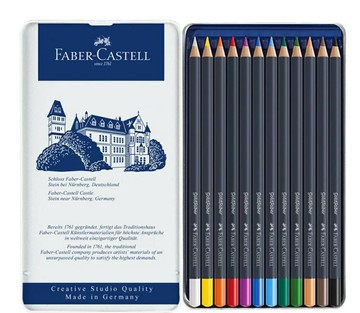 Faber-Castell goldfaber 創意工坊油性色鉛筆 12色114712【領券滿額再折千12/31止】