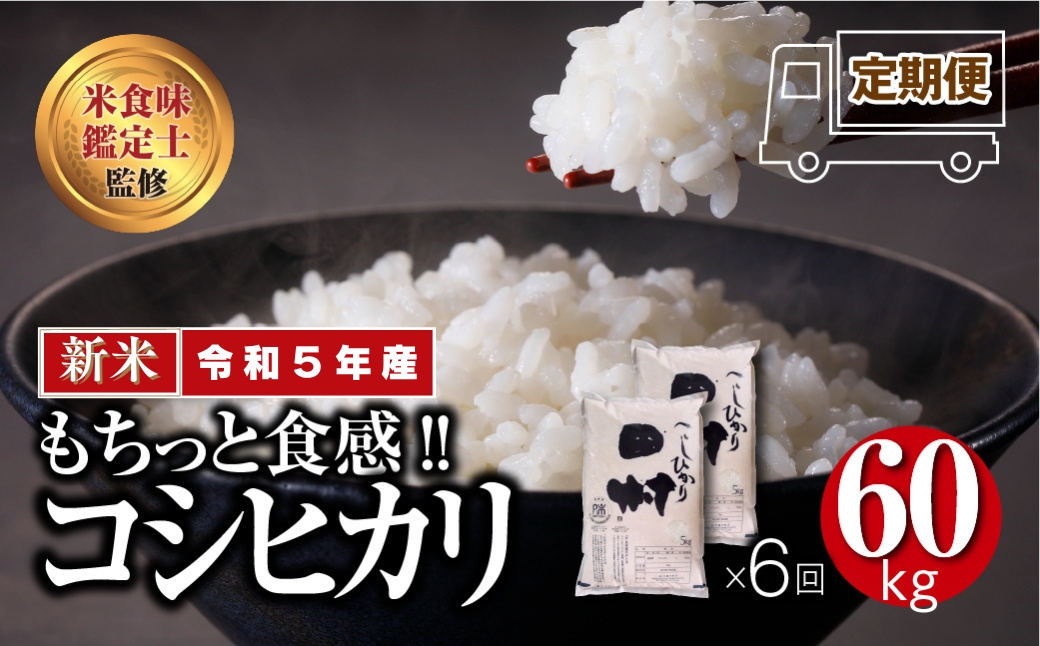 ＼定期便6回／ 田村産 コシヒカリ 1俵 60kg 10kg ずつ 6回 配送ギフト 贅沢 のし対応 １週間以内発送 福島 ふくしま 田村 贈答 美味しい 米 kome コメ ご飯 ブランド米 精米したて お米マイスター 匠 食味鑑定士 安藤米穀店  T10-R87-K10-6