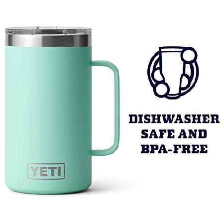 YETI Rambler oz Mug, Vacuum Insulated, Stainless Steel with MagSlider Lid, Seafoam