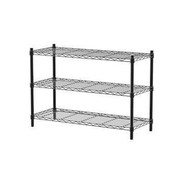 【dayneeds】輕型 90x35x60公分 三層烤漆波浪架 白色