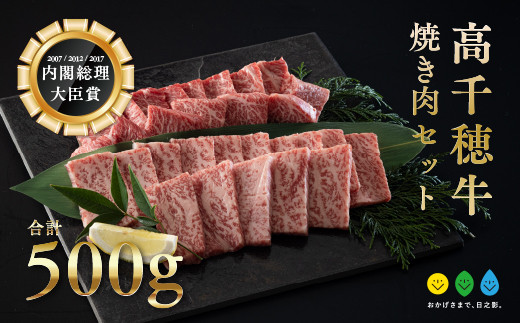 高千穂牛 焼き肉セット(ロース・カルビ各250g)