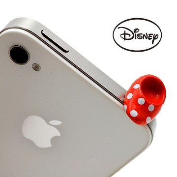 Disney 日本進口【米妮小腳】耳機孔防塵塞