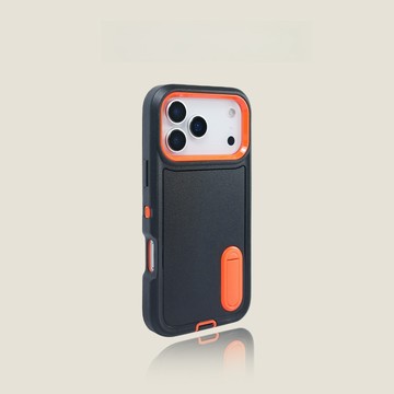 隱形支架 雙拼色手機殼 保護殼適用蘋果 iPhone 17 16 15 14 13 12 11 pro max