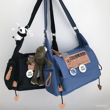👜 卿選好物 👜【3895人好評】日係原宿闇黑工裝風斜挎包女韓版ins港風複古街頭大容量郵差包男