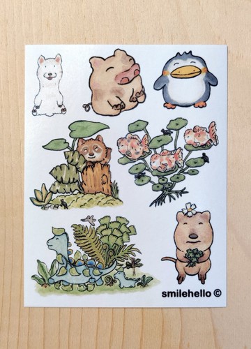 貼紙/和紙貼紙/手帳貼紙 動物II