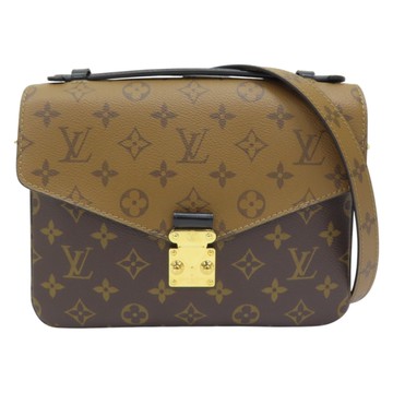 【二手名牌BRAND OFF】LOUIS VUITTON LV 路易威登 棕色 原花帆布 Pochette Metis 肩背包 M44876