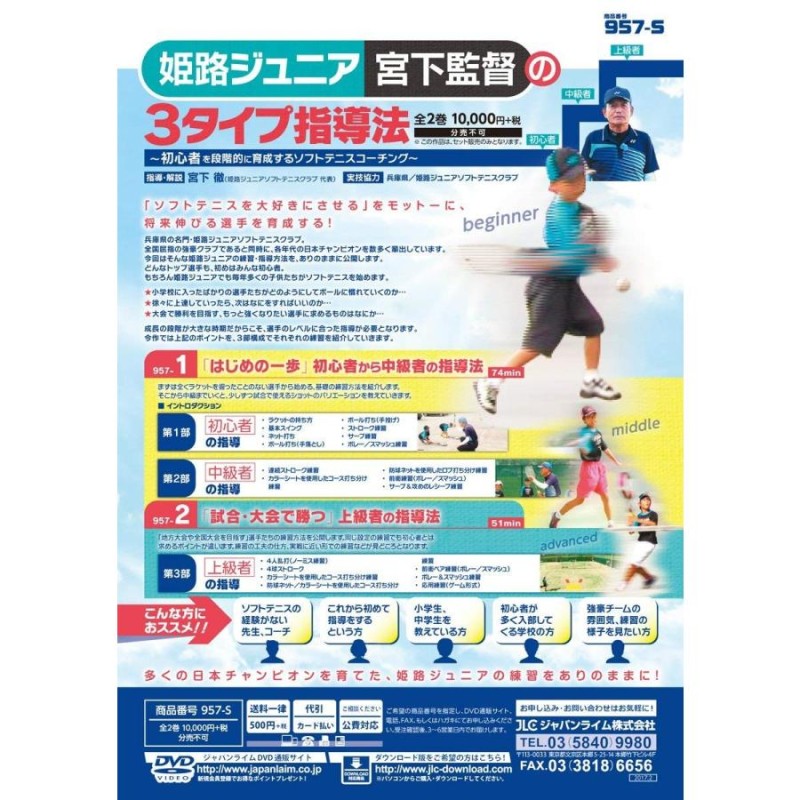 姫路ジュニア・宮下監督「3タイプ指導法」 姫路ジュニア・宮下監督の「3タイプ指導法」～ 初心者を段階的