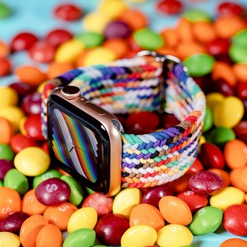 【SwitchEasy 魚骨牌】Candy編織尼龍錶帶-Apple Watch