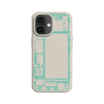 iPhone 16 SolidX 貝殼灰 - JOCR - Inside an iPhone - Green
