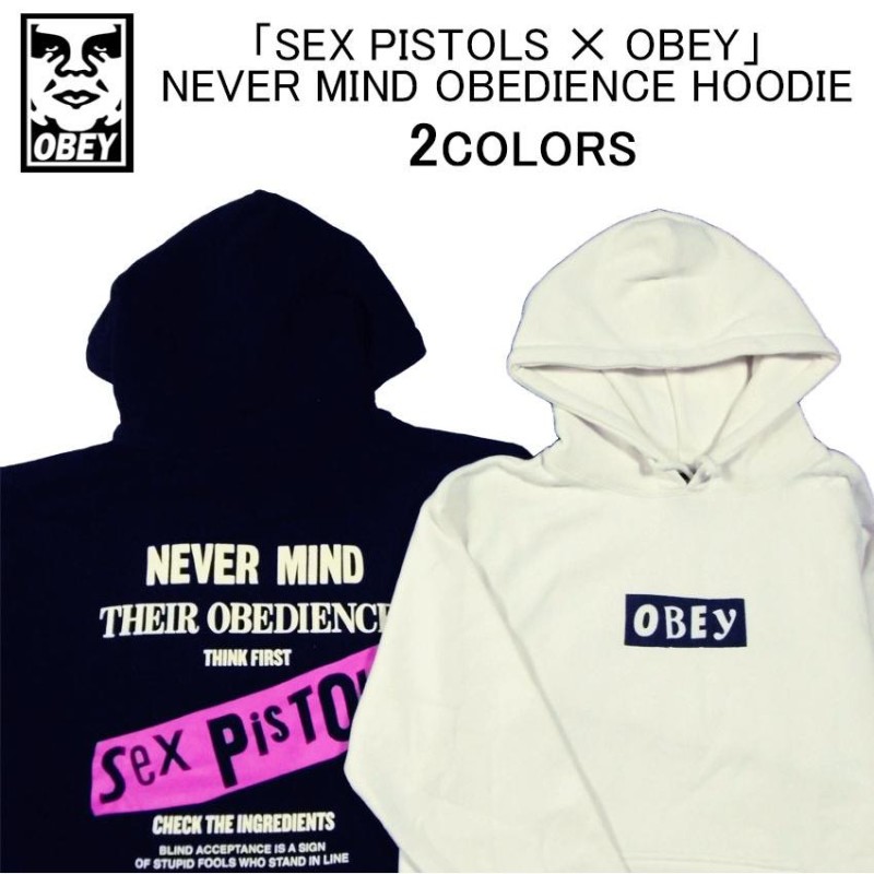 超限定！オベイ コラボ パーカー OBEY NEVER MIND OBEDIENCE HOODIE