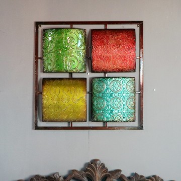 巴洛克復古歐花壁飾 超大號拼接壁飾 酒店會所高檔墻飾1入