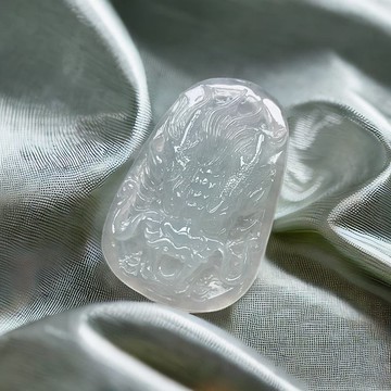 冰種翡翠龍牌 | 天然緬甸玉翡翠A貨 | 送禮