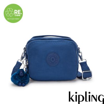 Kipling 休閒藍輕巧兩用側背後背包-CAHIR