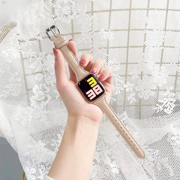 10代 真皮小蠻腰 適用 Apple Watch 11 10 9 8 SE 7 45mm 42mm 46mm 蘋果錶帶