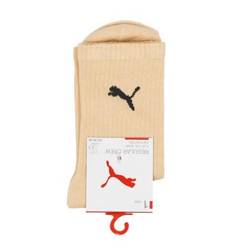 Puma 襪子 中筒襪 3組 大跳豹 奶茶【運動世界】BB137802