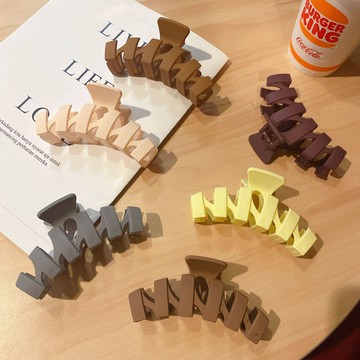 春季莫蘭迪M形抓夾韓國磨砂夾子發夾女簡約百搭頭飾劉海夾側邊夾