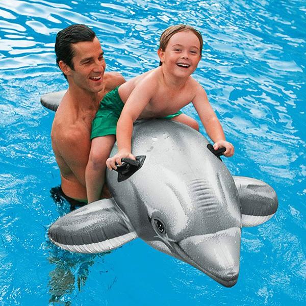 【オープニングセール】 浮き輪 ライドオン フロート イルカ 浮輪 水遊び 子供用 うきわ 浮き輪、浮き具