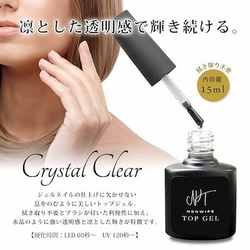 ジェルネイル トップコート ノンワイプトップジェル ネイル 15ml 拭き取り不要 プロ仕様 通販 Lineポイント最大1 0 Get Lineショッピング