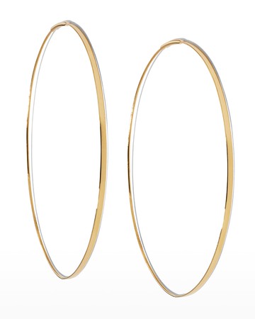 Flat Magic 14K Hoop Earrings
