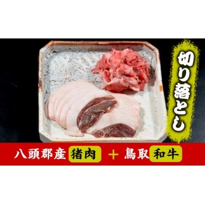 ふるさと納税 八頭町 八頭郡産猪肉・鳥取和牛 切り落としセット