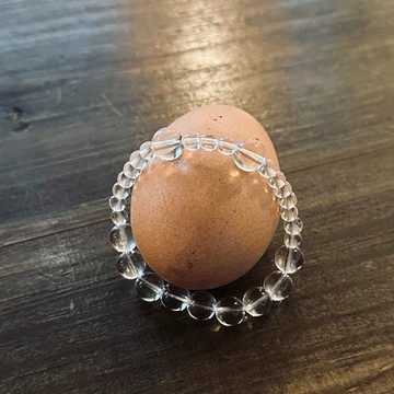 C happy 微笑白水晶手鏈_微笑過好每一天 - 15至16cm