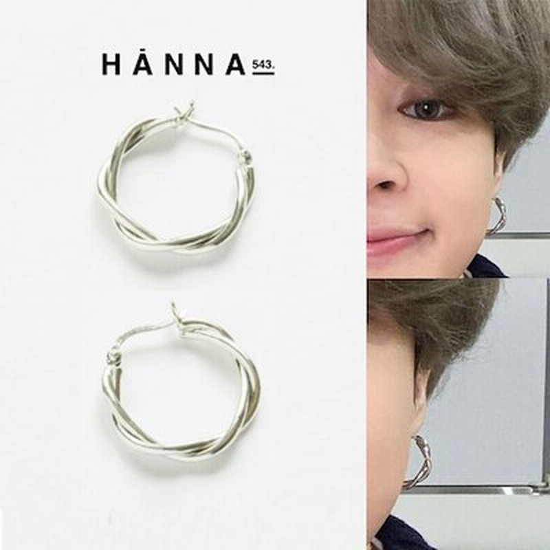 BTS [hanna543] E324S ハンナ543 人気 BTS jimin 着用 Silver Ring