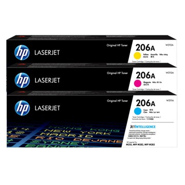 HP 206A 三彩免運 W2111A+W2112A+W2113A 原廠碳粉匣 M283fdw/M255dw｜領券最高折$220