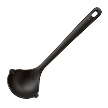《KELA》不沾鍋湯杓-黑33.5cm-- 湯勺 料理匙 攪拌杓 攪拌勺