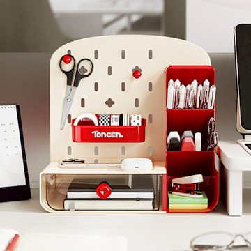 【西格傢飾】ins書桌洞洞板收納盒 洞洞板 桌面 收納盒 玄關鑰匙 首飾收納