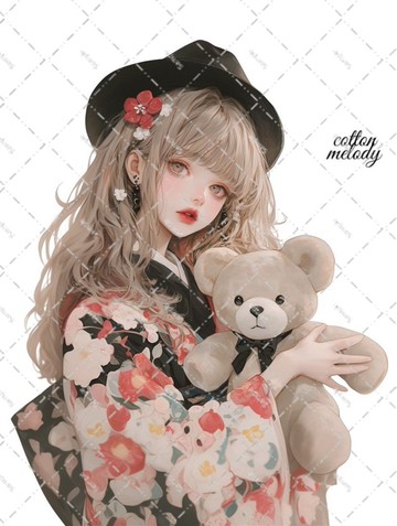 原創貼紙 no.7712 人物貼紙 原創貼紙 人物貼紙 女孩貼紙 原創人物貼紙