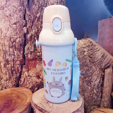 真愛日本 宮崎駿 吉卜力 龍貓 龍貓彩色蔬菜 日本製 直飲彈蓋水壺 480ML 冷水壺 水瓶 外出 郊遊 兒童