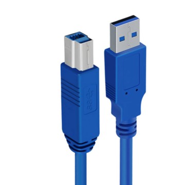 [福利商品]7-13-1_Bravo-U USB 3.0 數據傳輸線/A公對B公 藍色, 1.8m, 1條
