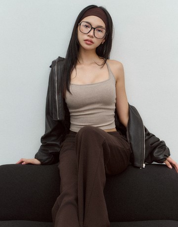 軟糯高級微辣；美背方領磨毛BraTop 三色