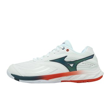 Mizuno 美津濃 羽球鞋 Wave Fang 3 男鞋 女鞋 寬楦 白 避震 室內運動 71GA2613-01