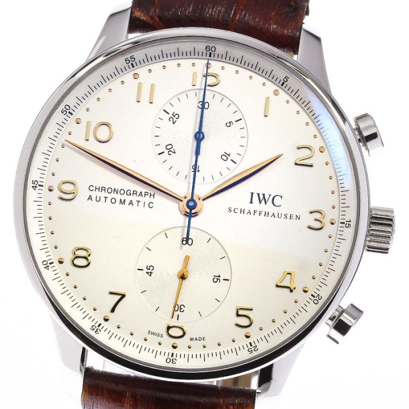 IWC IWC SCHAFFHAUSEN IW371445 ポルトギーゼ クロノグラフ 自動巻き メンズ 内箱・保証書付き_755428 |  LINEショッピング