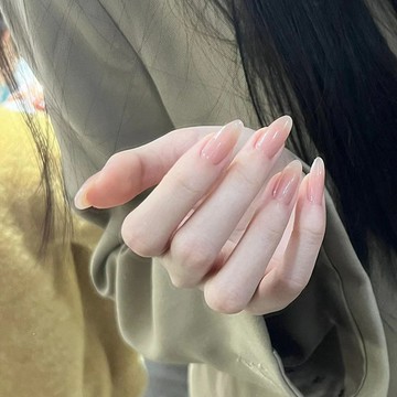 ✨台灣出貨✨【超3千回頭客】穿戴美甲手工漸變小紅書高級網紅貼片可拆卸指甲長杏仁甲成品定制